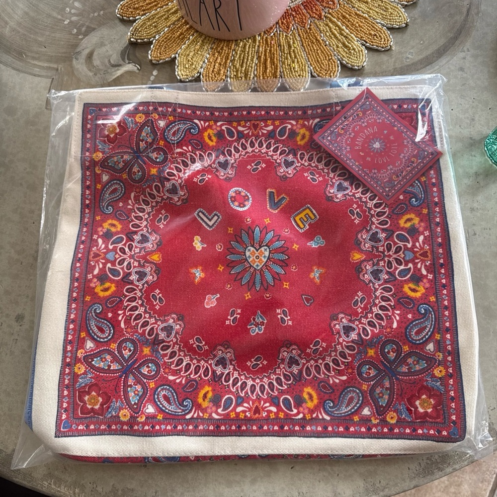 Brighton Multicolor Bandana Love Tote New in Package